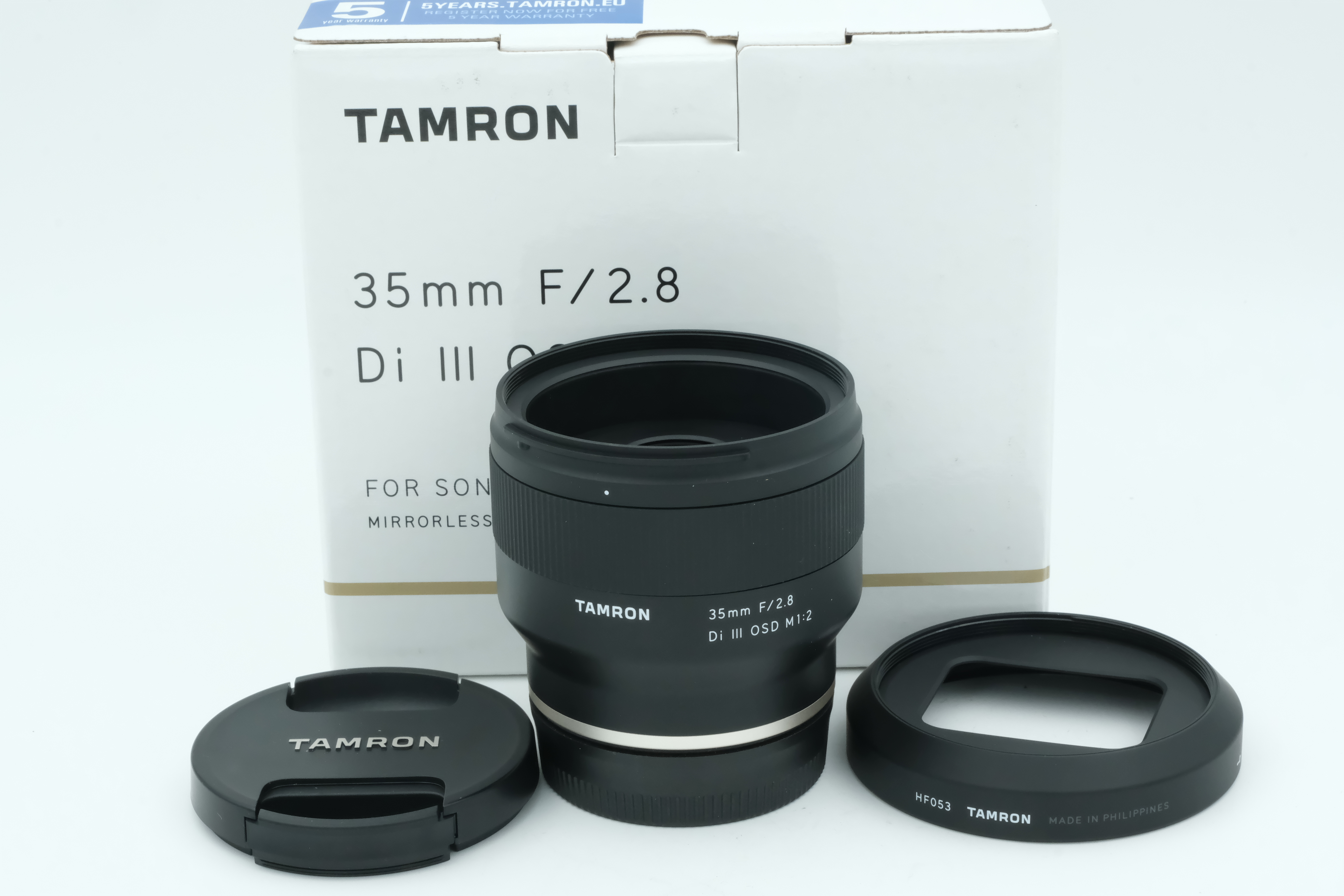 Tamron AF 35mm 2,8 Di III OSD M 1:2 + Sonnenblende für Sony E-Mount